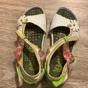 Camper brand flower comfy sandals